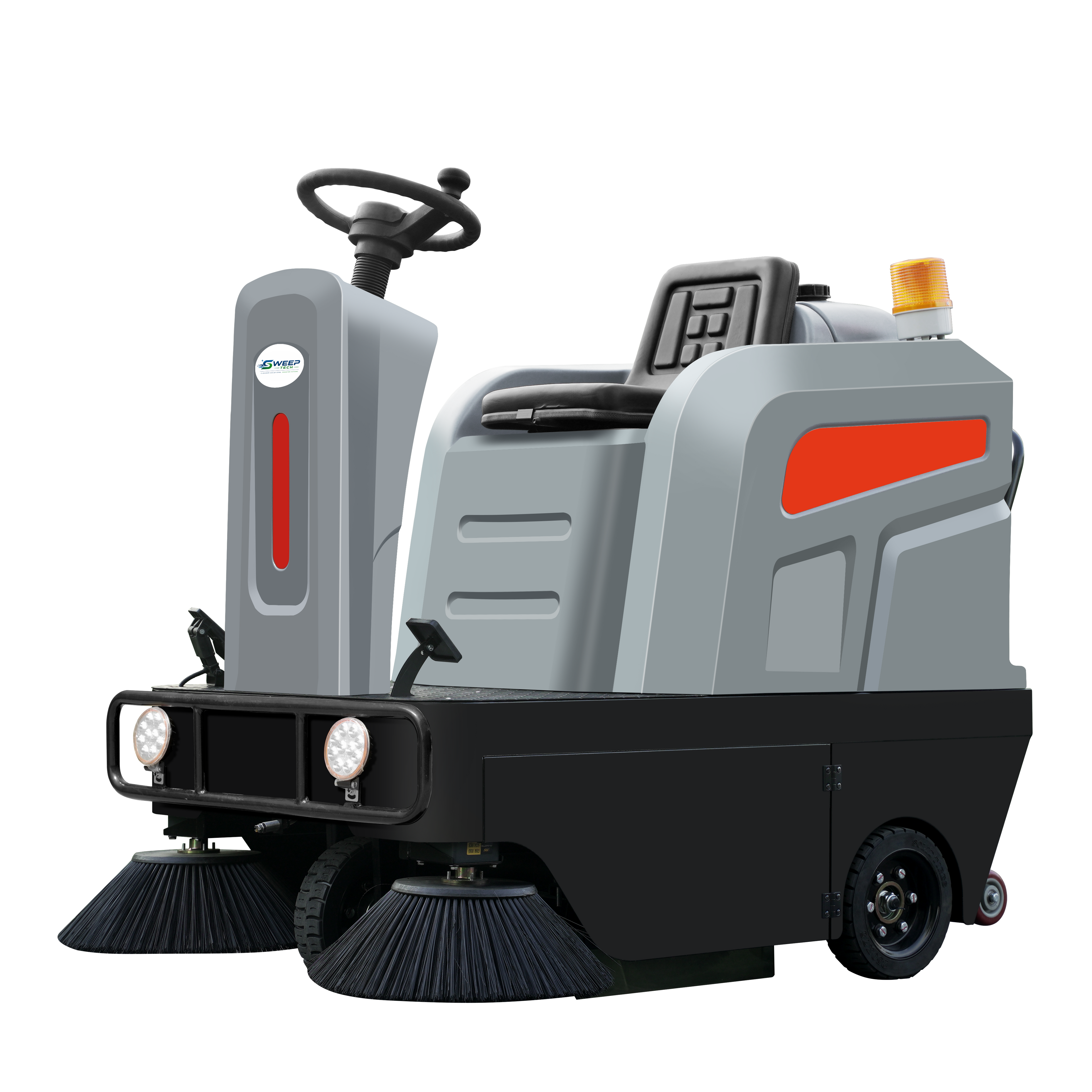 SweepTech Model S1250 Ride-On Floor Sweeper