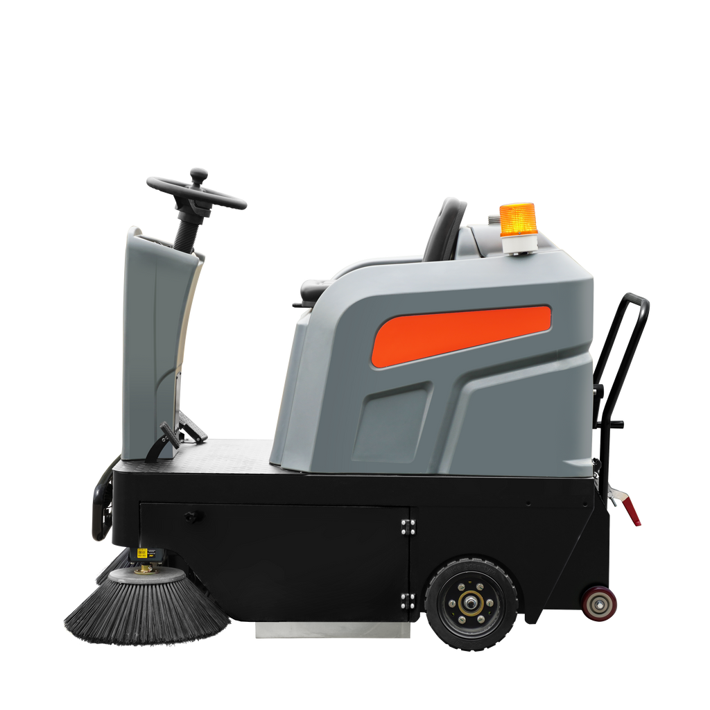 SweepTech Model S1250 Ride-On Floor Sweeper