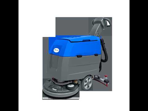 SweepTech Model B700 Walk Behind Floor Scrubber - 17.7 inches
